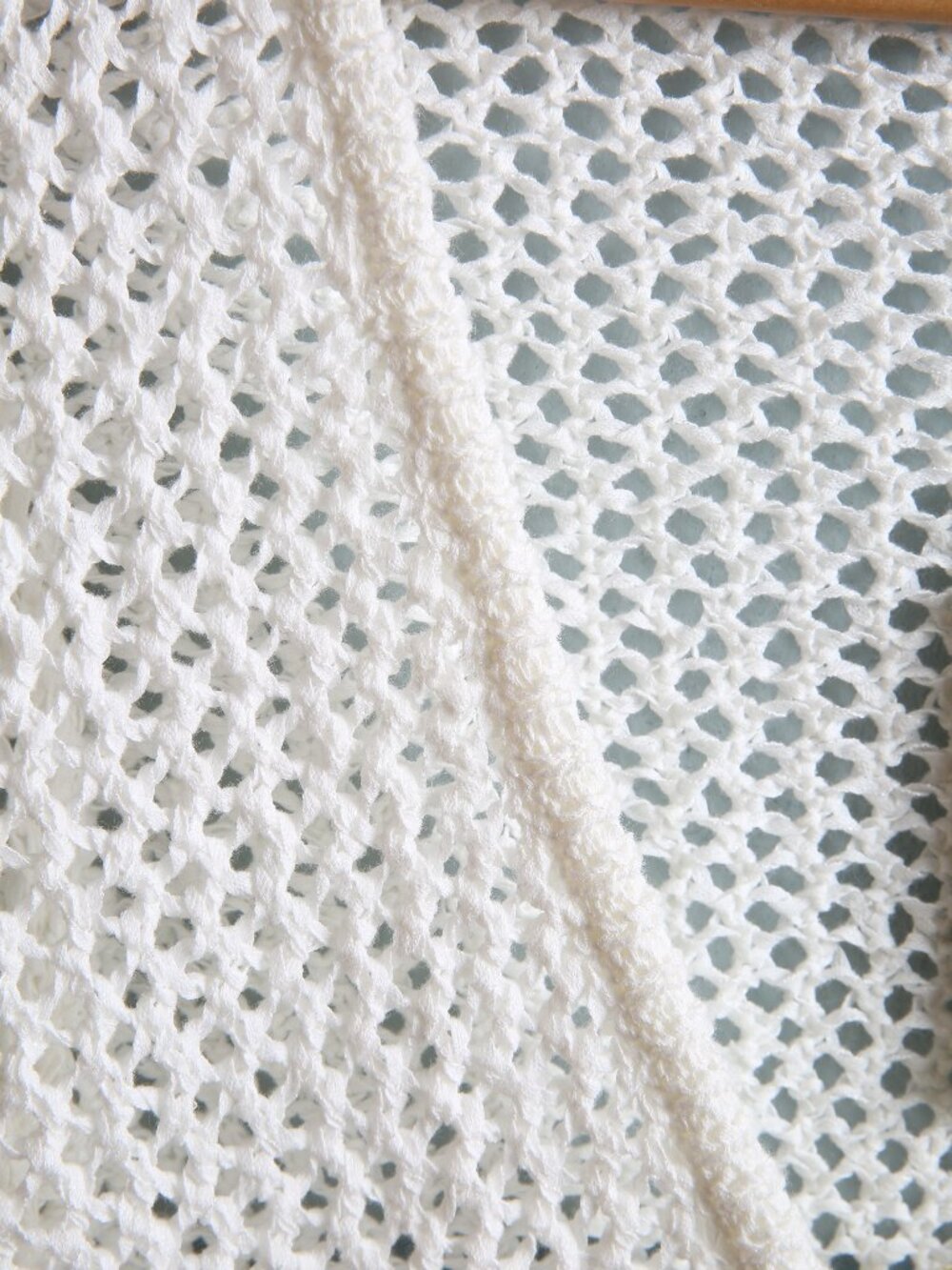 NEW MONDAY SWIMWEAR Montego Mini Dress Optic White Petit Crochet Cover-up - Picture 10 of 15